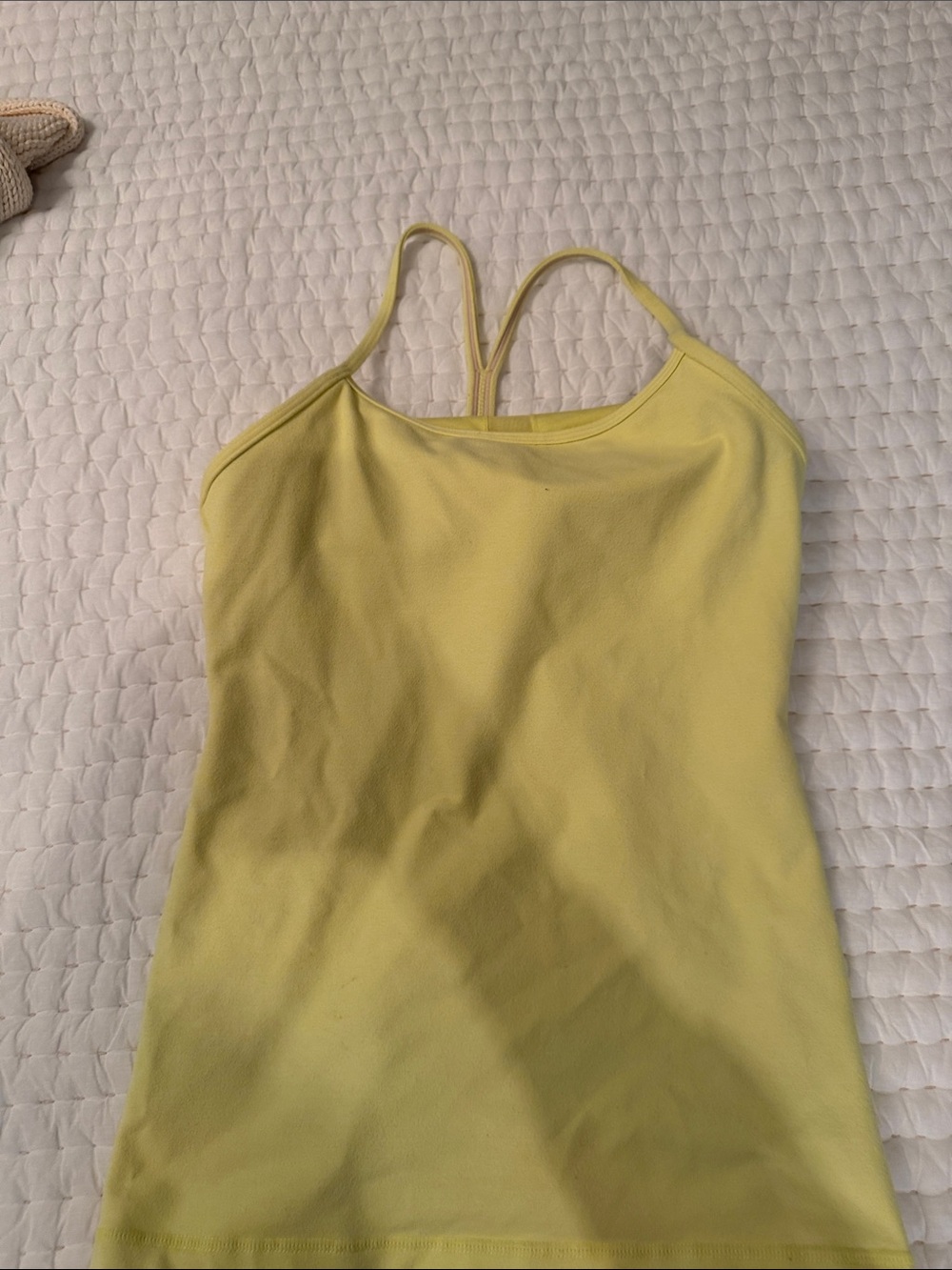 lululemon athletica Lemon Yellow Strappy Tank